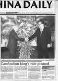 JIANG-ZEMIN meet with SIHANOUK