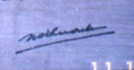 Several sign writing of King SIHANOUK: