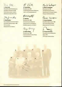 a watermark of the photo is printed on it,and introduced resume and duty of everyone a Chancelier stand outside )
