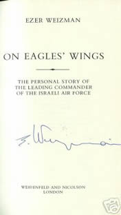 SIGNED on titles page simply: "E. Weizman"